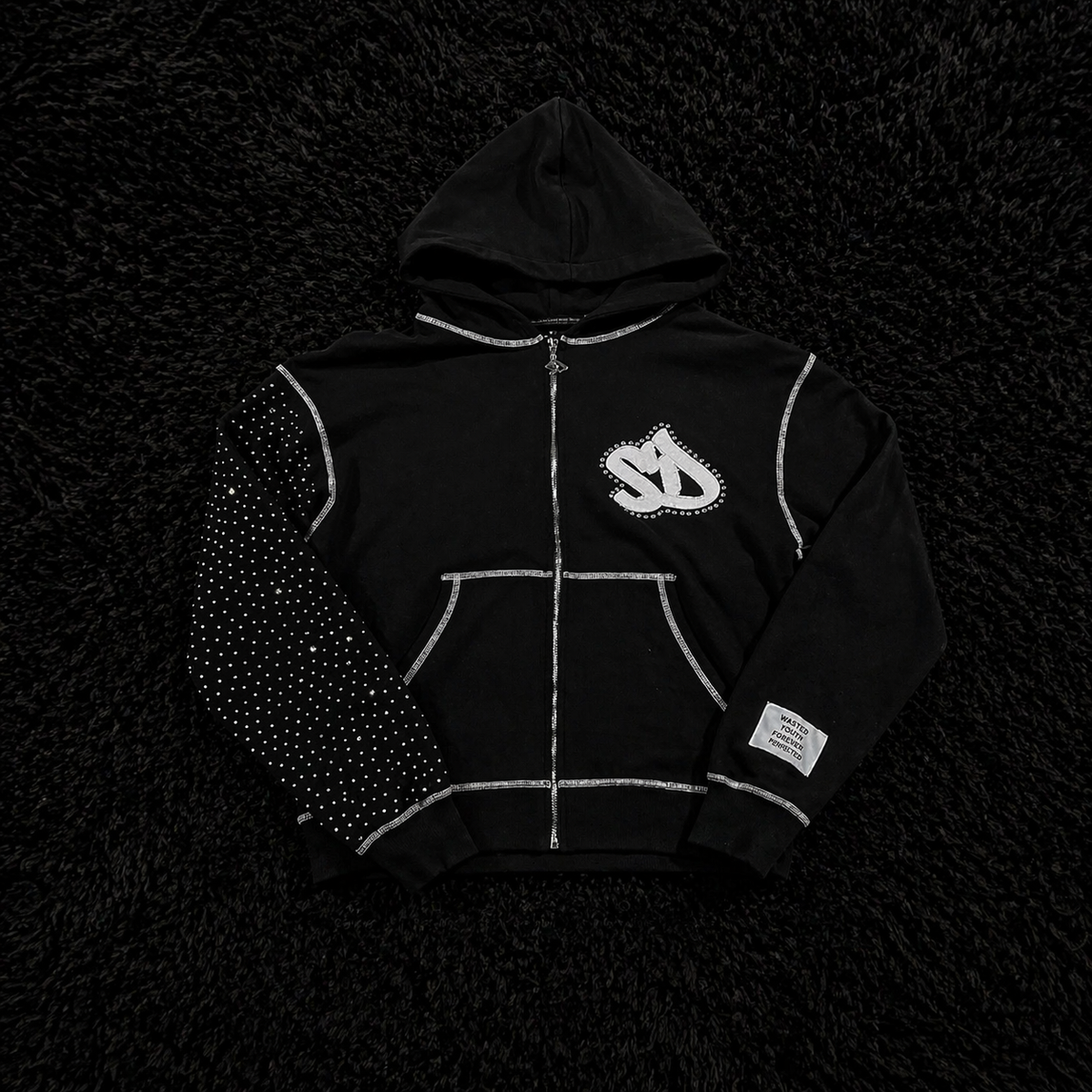 Sweat zipé à capuche