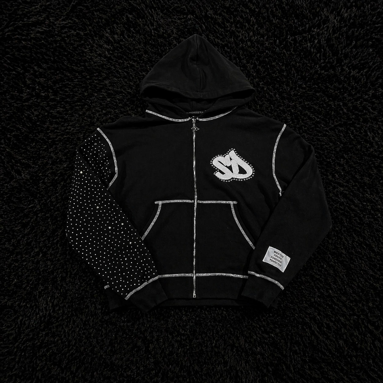 Sweat zipé à capuche