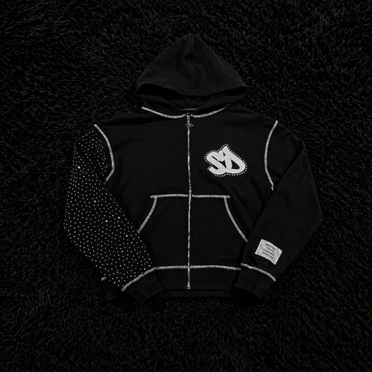 Sweat zipé à capuche